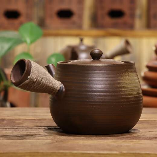 Xihanya (Royhoye) neuer Stil Topf aus Teekanne, Gesundheitstopf, Home -Side -Topf, Teekanne mit großer Kapazität im Freien, reine handgefertigte Teekanne, Liangxin -Topf, Nr. 16818, 1030 ml, linke Handmodell