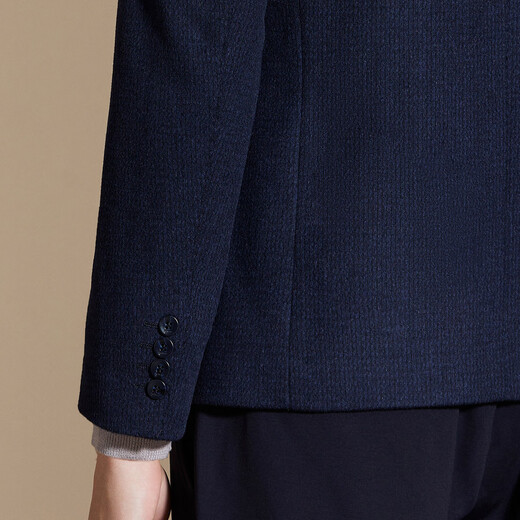 Antonio [Mulberry Silk/Cashmere] Light Luxury Wool Suit Men's Autumn Business Traje informal Jacket Navy Blue 56 (190/104a)