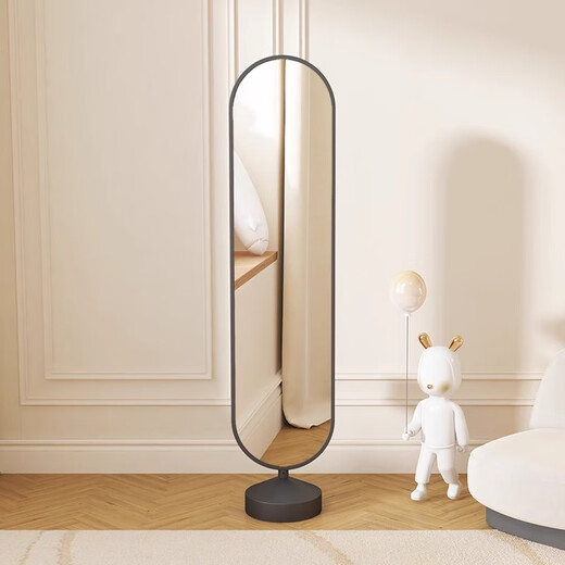 Panda Spring and Automne Miroir du sol en plein corps miroir ménage miroir de luxe de luxe Miroir en rotation Girls Camor de chambre à coucher en plein air miroir de luxe léger Gold 175 * 40
