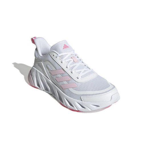 ADIDAS Adidas women's shoes spring and autumn new lightweight and comfortable casual shoes mesh breathable cushioned running shoes JH9855 white/clear powder JH9855 37