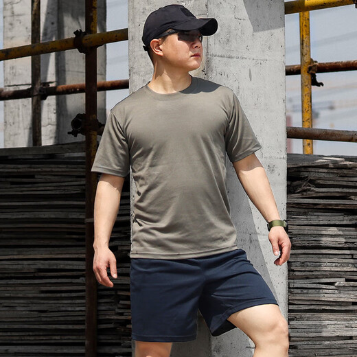 Traje de entrenamiento de fitness físico de manga corta Camiseta de verano Fitness físico de forma física Top Fitness Physical Fitness Shorts de secado rápido de forma física de manga corta Top + pantalones 165-17084-88