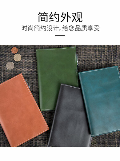 机票护照夹皮革旅行钱包护照包 韩国真皮多功能证件收纳包保护套 黑色