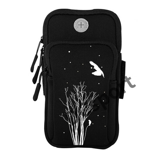 Ayub running mobile phone arm bag outdoor mobile phone bag men's and women's universal arm strap sports mobile phone arm sleeve wrist bag equipment large black