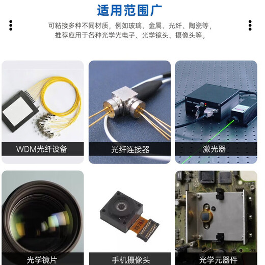 金士达KU-6211高透明度显微镜头摄像头瞄准镜光学元件塑胶TPU金属UV胶水 KU-6211/250g