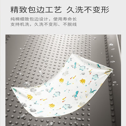 AIBEDILA Newborn Quilt Baby Swaddle Towel Sleeping Bag Anti-jump Sleeping Bag Cotton Bag Single Wrap Quilt Wrap To Keep Warm in Autumn and Winter Duck Playing in Water (Double Layer) 100% Cotton + Hemming 95cm*95cm