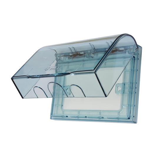 BULL switch waterproof box integrated with socket wall panel protective cover bathroom splash box smart toilet leakage plug 118 type two-position waterproof box (excluding socket) official home kitchen and bathroom special power box cover