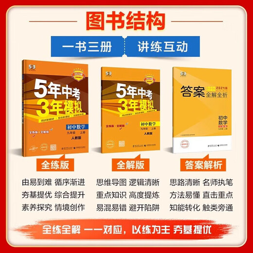 
53 Practice the questions every day 2024 5th junior high school entrance examination three-year simulation seventh grade first volume second junior high school mathematics English Chinese physics politics history geography biology people's education version synchronous exercises full set 789 junior high school first two three five three politics [People's education version] seventh grade second volume