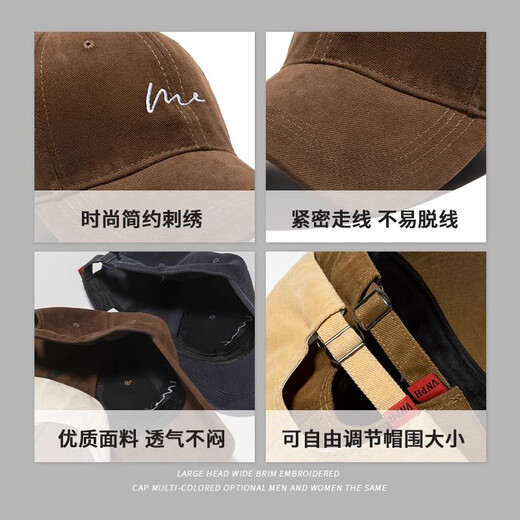 Sumubai Big Head Hat Men's Spring and Summer Soft Baseball Gat Baseball Gat Men's Men's Baseball Gat de béisbol NUEVO ALTO 2025 NEGROS NEGROS + KZ-683 XIANCHUN VERDE MASCH M One Size (55-59 cm)