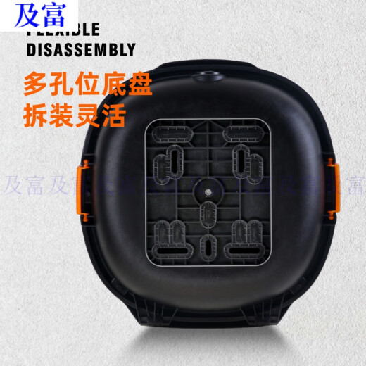 工马电动车后备箱贝壳箱飞碟防震通用电瓶车靠背箱大小电动自行车尾箱 9928黑色