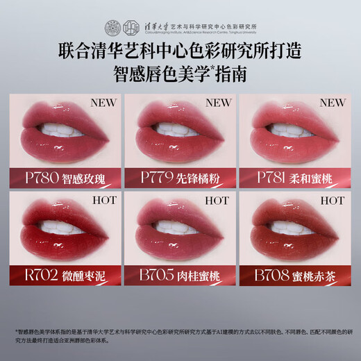Farbschlüssel Lipglaze Kleine schwarze Spiegel Wasser helllippen rotes Lip Schlamm Lipkleber langlebiger Whitening Feuchtigkeits nicht leicht zu glasig studentische Mädchen [3,0 Spiegellicht] R702 leicht betrunken Datum rein