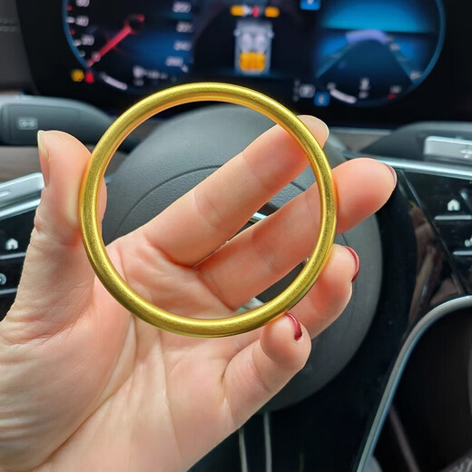 Hundred-year-old gold-wrapped silver bracelet for women, ancient method inheritance gold 9999 pure gold ring gold bracelet solid unchanged 5mm 64 ring mouth