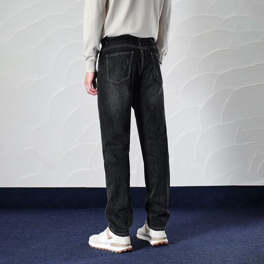 HLA Hailan House velvet jeans men's loose thickened velvet tapered pants men winter