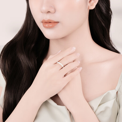 Chao Acer Freshwater Pearl S925 Silver Ring Broken Silver Women's Silver Jewelry Bracelet for Girlfriend's Birthday Gift Multiple Pearl Styles