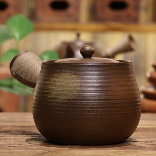 Xihanya (Royhoye) neuer Stil Topf aus Teekanne, Gesundheitstopf, Home -Side -Topf, Teekanne mit großer Kapazität im Freien, reine handgefertigte Teekanne, Liangxin -Topf, Nr. 16818, 1030 ml, linke Handmodell