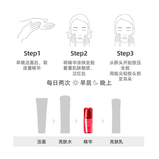 Shiseido hongyan skin esencia iii cintura roja 10ml*3