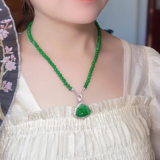 Baozha millet bead chain buckle 18K gold inlaid with diamond tassel pendant emerald necklace pearl bracelet connecting buckle accessories 18K gold diamond bead buckle suitable for 3-7mm beads