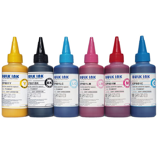 E850 dye ink is suitable for Epson 1390R330T50L801L805L1800 printer ink 100ml each color 1 bottle in total