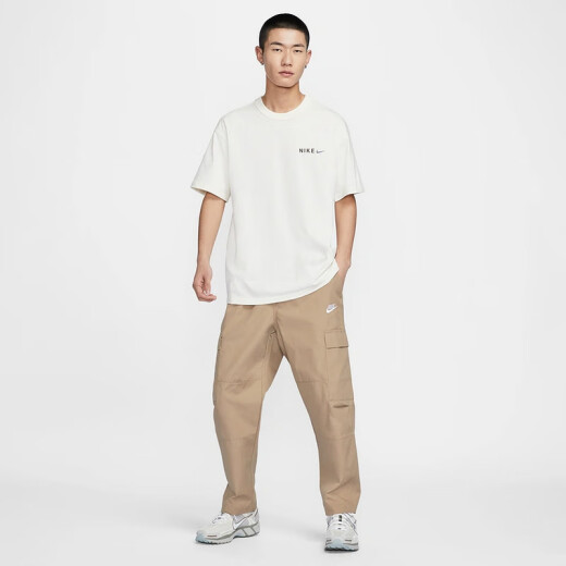 
Nike (NIKE) short-sleeved men's summer new round neck sportswear loose half-sleeved breathable men's T-shirt HF6172-133 M