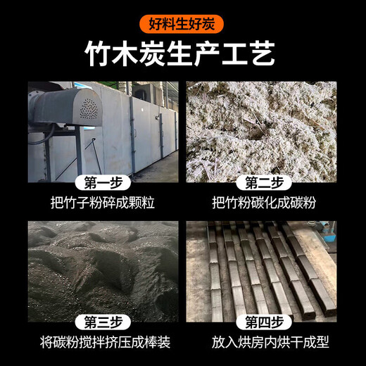 Suncojia smokeless barbecue charcoal, bamboo charcoal, barbecue grill charcoal, strip hollow charcoal, heating hot pot charcoal 5Jin Jin is equal to 0.5 kg