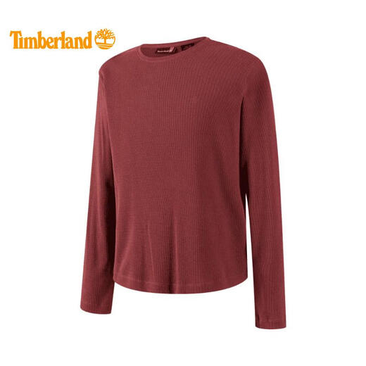 Timberland 2024 Damen WAFFLE LONG SLEEVE TEE gestricktes Langarm-T-Shirt A6187-EFU S