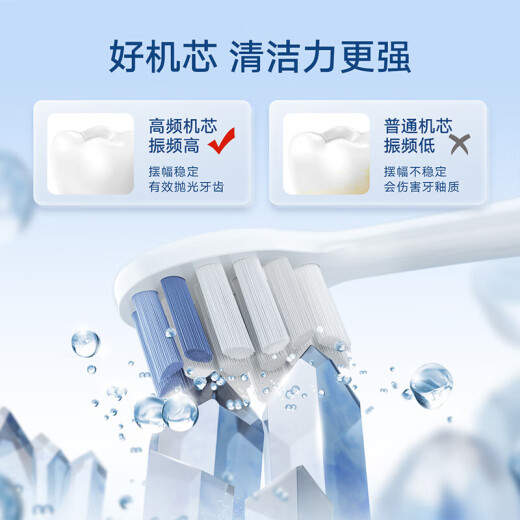 Huawei's smart selection power wins electric toothbrushes. National subsidy. Giving boyfriends and girlfriends gifts. Smart sound toothbrush 2 iceberg models. Double support package (ice crystal blue + coral powder)