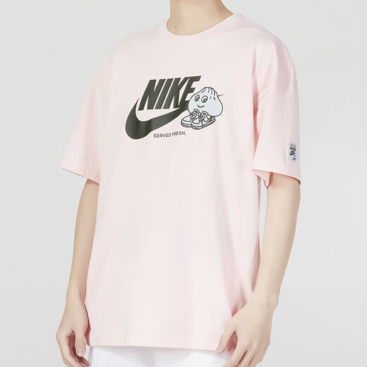 Nike (Nike) Offizielles T-Shirt-Kleidung für Männer und Frauen 25 Frühlings- und Sommer-New Sportswear Running Print Casual Lose Paar Runde Hals Kurzärmel FB9804-686/gleiche Stil für Männer und Frauen/Single-Stücke L 175 (empfohlen 130-150jin [Jin gleich 0,5 kg]))