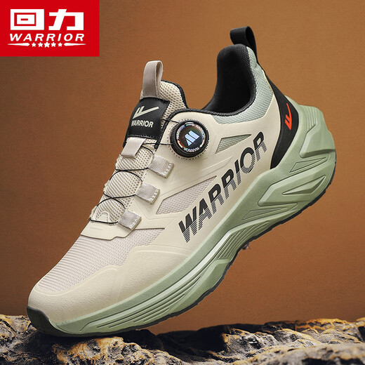 
Warrior running shoes men's rotating button men's shoes wear-resistant sports shoes men's 3899 sand color/military green 41