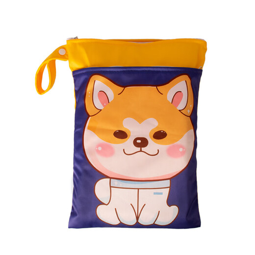 Jiujuhe bolsita de almacenamiento de pañales para bebés suministros al aire libre bolso de pañal portátil bolso de pañales para bebés bolso de pañales león gran capa 35*25 cm