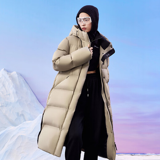 Yalu Extremely Cold Long Over-the-Knee Down Jacket for Women 25 Years Winter New Couple Style Windproof, Rain and Snow Thickened Outdoor Jacket