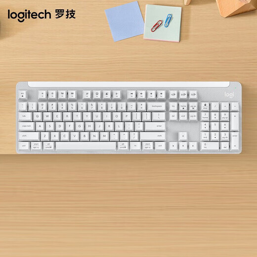 Logitech K865 mechanische Tastatur, kabellose Bluetooth-Tastatur, 104-Tasten-Tastatur in voller Größe, E-Sport-Gaming-Tastatur, Graphitschwarz, TTC-Rotachse, Perlweiß, TTC-Rotachse (K845-Upgrade)