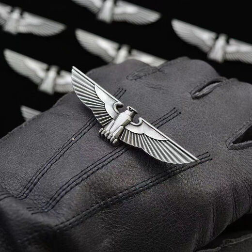 Replica of Prussian eagle emblem, German cap badge, German eagle medal, German power eagle medal brooch, harmonious power eagle, silver