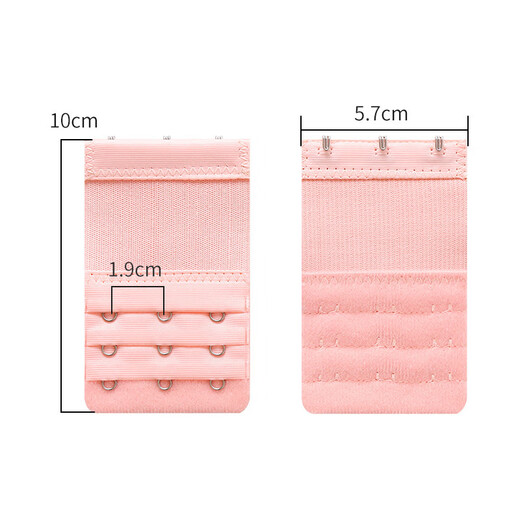 Haiyiduo three-row three-button elastic underwear, extended-breasted buckle, extension buckle, elastic underwear buckle, extended-button bra, bra extension belt, extension buckle, three-row, three-button (main picture color, 5 pieces)
