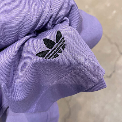 Adidas (adidas) 3 feuilles à manches courtes à manches courtes 2025 Été Nouveau extérieur Running Casual Round Fitness Training T-shirt Sportswear T-shirt Pure Coton HR3291 XL
