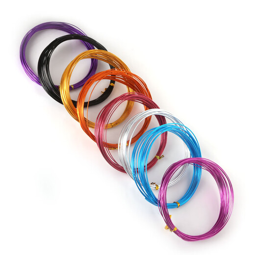 XPEL children's handmade iron wire color aluminum wire diy handmade doll skeleton shaped cake decoration bonsai shape aluminum wire handmade DIY aluminum wire silver 1MM 10 meters / tie