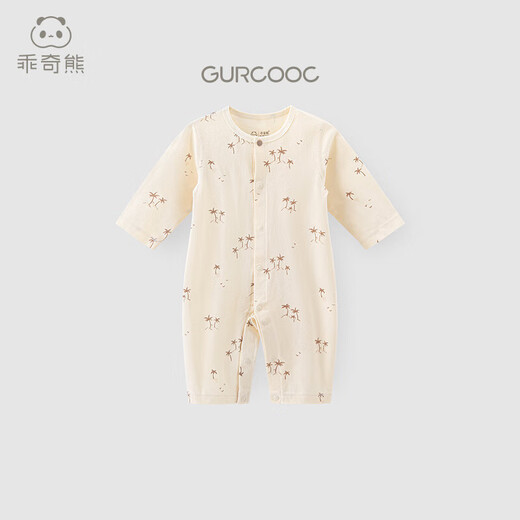 Guaiqi Bear Boys und Mädchen reine Baumwolloben Summer Langarm Klimaanzug Neugeborenen Baby Spring- und Herbst -Pyjamas Ha Klettern Kleidung Dünne Stil