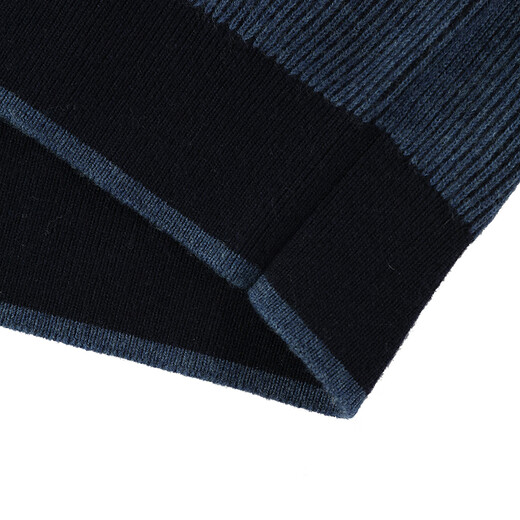 AQUASCUTUM/Yager Lion Dandong Men's Round Neck Long Sleeve Warm Wool Sweater Q4867EI1A1 Medium Blue/37 L