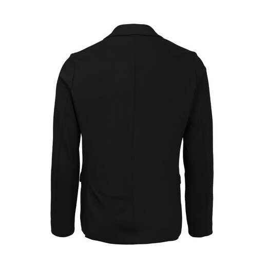 阿玛尼（ARMANI）奢侈品男装男士西装商务休闲翻领西装外套礼物 黑色 46