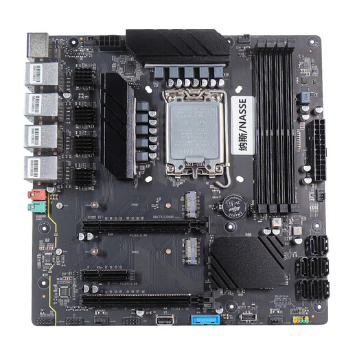 纳斯Z690全闪all inone 黑群晖 fnOS飞牛NAS软路由存储服务器主板 黑色Z690 4网版本
