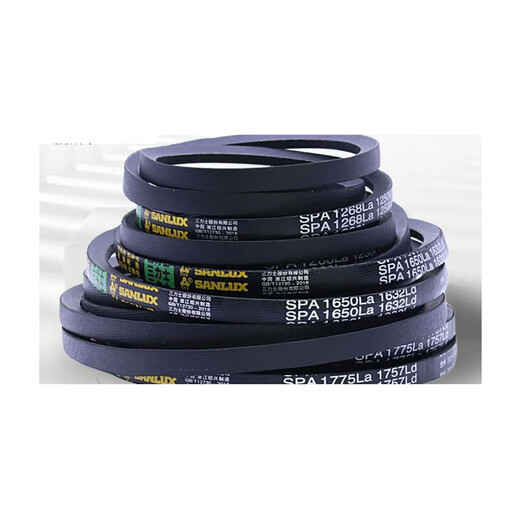 SPA type triangle belt rubber transmission belt SPA750-1800 hard wire timing belt for industrial machines, dark khaki color Sanlux SPA1725L