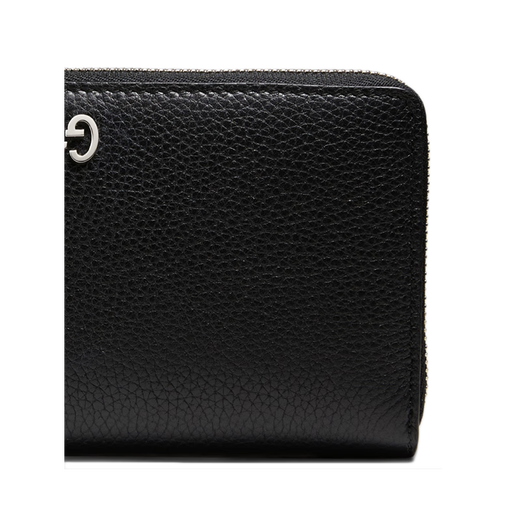 Gucci (GUCCI) Gucci men's bag black leather long zipper wallet wallet 473928 A7M0N 1000 purchasing agent