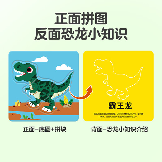 Großäugige kleine Baby Dinosaurier 16 Bilder 70 große Stücke einfaches Kinder Puzzle Baby Puzzle Spielzeug 2-3 Jahre alte Jungen und Mädchen Geburtstagsgeschenk