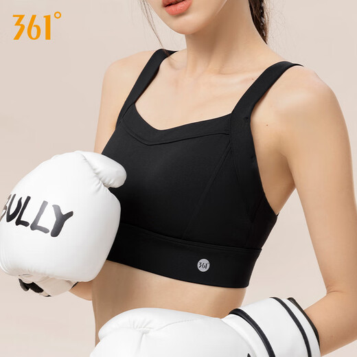 361 ropa interior deportiva para mujeres a prueba de amortiguación y caída de yoga con traje de yoga de alta intensidad belleza de belleza de sujetador de sujetador de sujetador negro (693) l