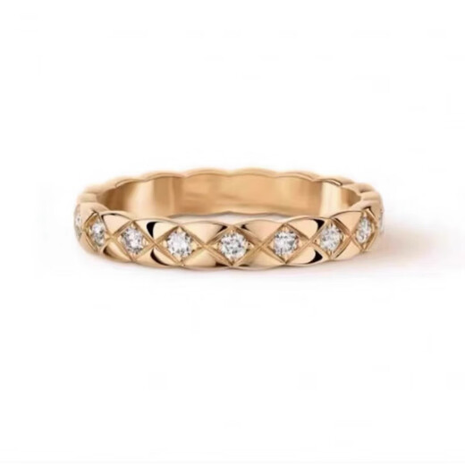 DR GRAFFCARNY 18K gold ring for men coco rhombus classic 18k diamond ins stack wide and narrow version small fragrance niche couple white gold-diamond-width 9MM US size 9 gold store size 18-20