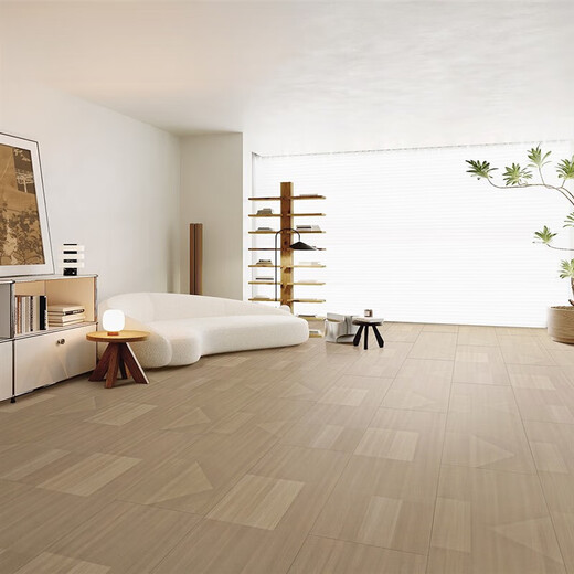 
Zhuxiwei laminated wood flooring special shape geometric art parquet wood grain home retro gray clothing store floor 7373 1