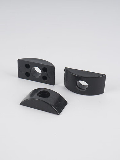 XMSJ Crescent Washer Plastic Semi-circular Washer Alloy Half-Moon Nut Executive Desk Furniture Screw Four-in-One Connector M8 M8 Black 15 pcs