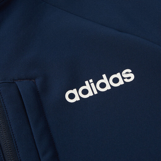 ADIDAS阿迪达斯外套男春秋新款运动服休闲百搭立领夹克户外健身跑步外套 蓝色JE1343 M