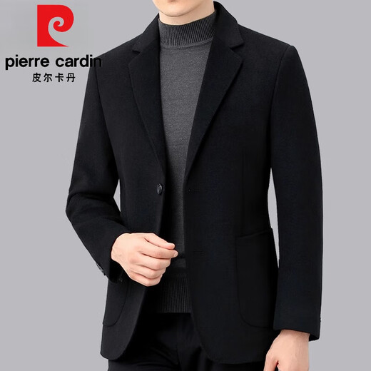 Pier Cardin Casual Wollanzug Herrenjacke Herbst und Winter Neue Stil Business koreanischer Stil Doppelseitiger Wolle High-End-Business-Anzug Männer 3291 Stile: Dunkelgrau 170/48