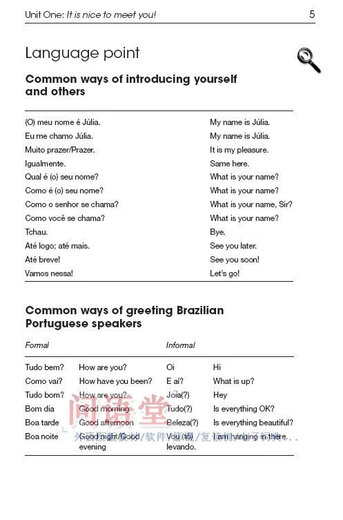 巴西葡语自学初级入门葡萄牙语 Colloquial Portuguese of Brazil