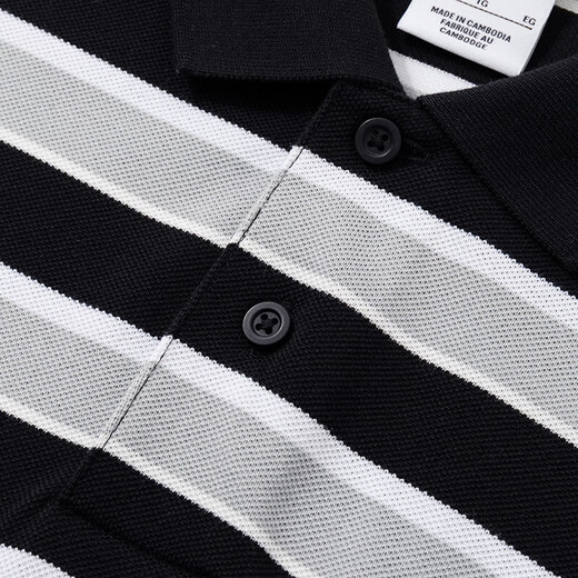 耐克（NIKE）男装 舒适百搭宽松休闲条纹运动翻领短袖T恤FN3897-010 FN3897-010 2XL