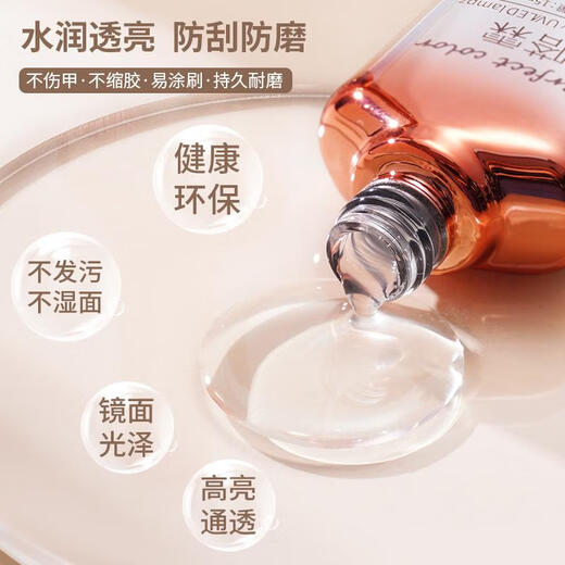 Orange Duo Base Glue Seal Set Gradient Blooming Glue Shaping Construction Base Glue Plated Crystal Seal Layer Nail Polish Special for Manicure Shop Phototherapy Practice Agent 15ml